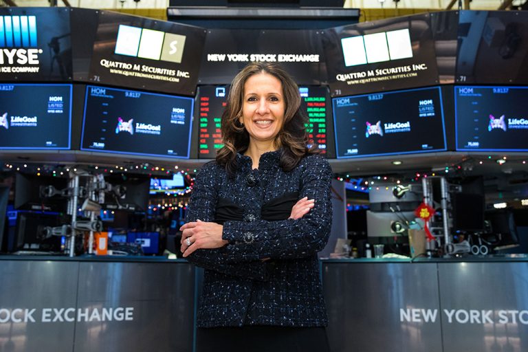 Woman at the NYSE