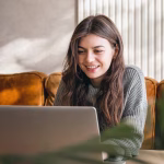 Woman on her laptop