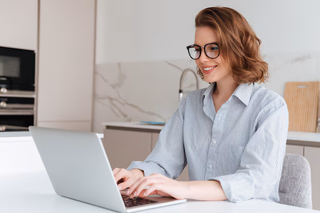 Woman with laptop