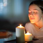 Woman with candle